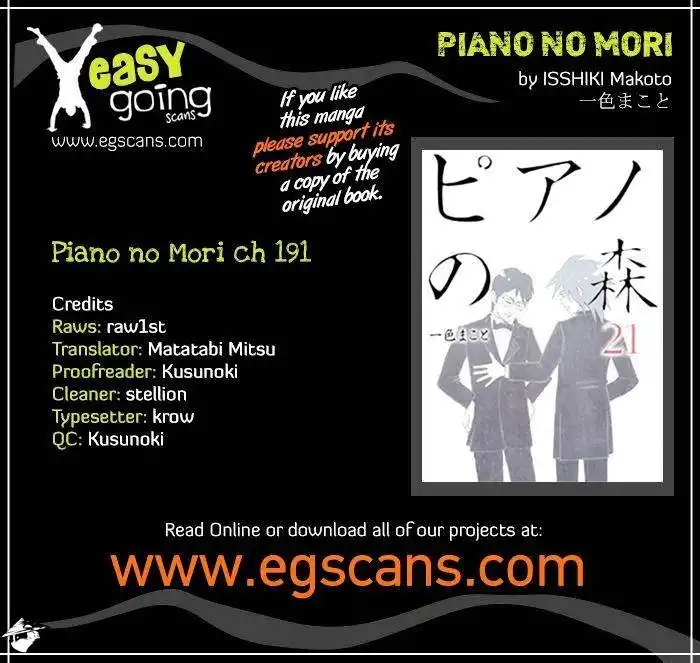 Piano no mori Chapter 191 1